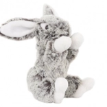 Lapin en peluche gris 20 cm