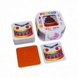 Pexeso pour enfants dans une boîte métallique