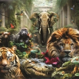 Puzzle 1000 pièces – jungle mystérieuse CLEMENTONI