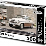 Puzzle RETRO-AUTA Škoda 440 – 500 pièces