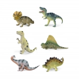 Set de dinosaures 6 espèces 20–23 cm - 1 pièce