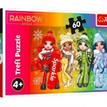 Puzzle 60 pièces Poupées joyeuses RAINBOW HIGH