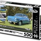 Puzzle RETRO-AUTA Škoda 1000 MB 1966 – 500 pièces