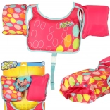 Veste de natation enfant rose avec manches Bestway 3-6 ans, 19-30 kg