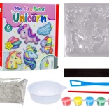 Kit créatif DIY aimants en plâtre Licornes
