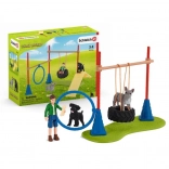 Schleich Farm World aire de jeux pour chiens et set d’agility