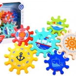 Engrenages colorés pour l'eau