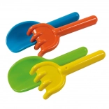 Ensemble d'outils de jardin pour enfants : Pelle et râteau - 18 cm