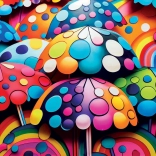 Puzzle carré Parapluies colorés 1023 pièces