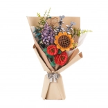 Puzzle 3D en bois bouquet de fleurs Rowood