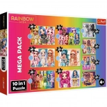 Trefl Puzzle Rainbow High Mega Pack 10-en-1