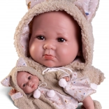 Poupée réaliste bébé Antonio Juan Luca avec corps souple 42 cm