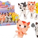 Moulin à vent manuel Vache Mini moulin à vent pour enfants 3 couleurs