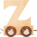 Wagon alphabet en bois Z pour circuit de train SMALL FOOT