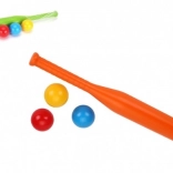 Batte de baseball en plastique 50 cm avec 3 balles