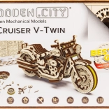 WOODEN CITY puzzle 3D Moto Cruiser V-Twin 168 pièces