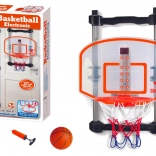 Panier de basket d’intérieur avec ballon et pompe, hauteur réglable