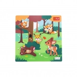 Puzzle en bois Animaux de la forêt, 5 pièces