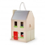 Maison en bois pliable avec accessoires BIGJIGS TOYS