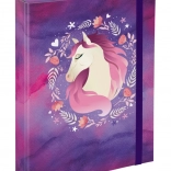 Chemise pour cahiers scolaires A5 avec motif chevaux