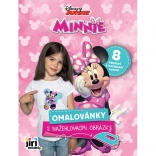 Livre de coloriage avec motifs thermocollants MINNIE