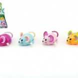 Souris plastique à remontoir 8 cm, 5 couleurs