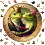 Puzzle en bois Amour et grenouilles 505 pièces