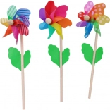 Moulin à vent en bois 12 cm, 3 types