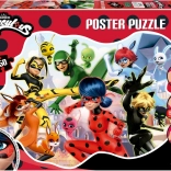 Puzzle poster La Coccinelle Miraculeuse et le Chat Noir 250 pièces