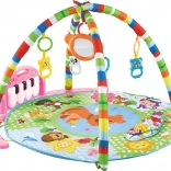 Tapis d’éveil avec piano Happy Cangaroo, rose