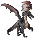 mojo dragon d’acier – figurine de collection détaillée