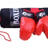 ensemble de boxe avec gants et sac de frappe