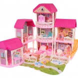 Mega maison de princesses avec accessoires