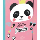 Chemise pour cahiers scolaires A4 avec motif Panda