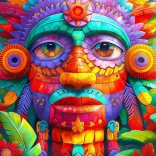 Profitez du Puzzle Totem Coloré 1000 Pièces