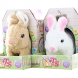 Lapin en peluche à piles