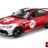 Modèle de voiture en métal 1:18 BBURAGO Alfa Romeo Giulia GTAm rouge