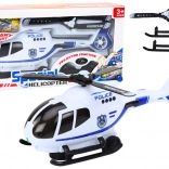 Hélicoptère de secours de police avec lumières et sons