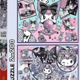 Puzzle KUROMI espiègleries 2×200 pièces