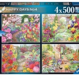 Ravensburger puzzle Magnifiques jardins 4×500 pièces