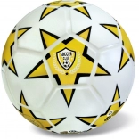 Ballon Soccer Club jaune 23 cm en caoutchouc