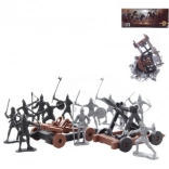 Chevaliers en sachet – ensemble de figurines en plastique avec chars de combat