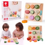 Ensemble en bois pour couper les légumes Classic World