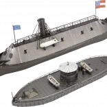 Puzzle 3D métalliques METAL EARTH Monitor & Merrimack (ICONX)