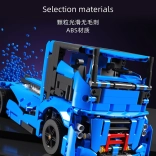 Kit de construction de véhicules 9‑en‑1, 638 pièces, bleu