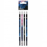 crayons bicycle avec gomme 4 pcs hb 19 cm