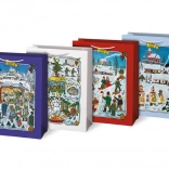 Grand sac cadeau de Noël L avec motifs JOSEF LADA