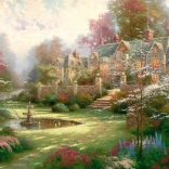 Puzzle SCHMIDT Jardins à Spring Gate 2000 pièces