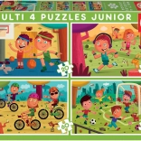 Educa puzzle pour enfants Thèmes sportifs 4-en-1