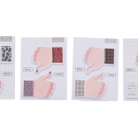 Bloc-notes autocollant en forme de main 7,3 × 10 cm, 4 variantes